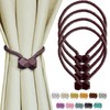 Yazikisa Curtain Tiebacks for Curtains, Pack of 4, Magnetic Curtain