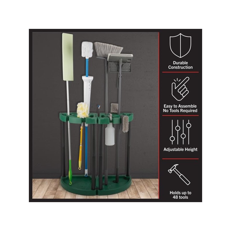 Stalwart Tool Organizer 2-Pack - Garage Storage Rack - Organize