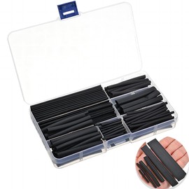MAEXUS Heat Shrink Tubing Insulated Waterproof Shrink Tube with 8 Sizes from Inner Diameter 2mm to 13mm Excellent Shrink Performance Highly Flexible Ideal for Wire Terminal Processing and Repair Black
