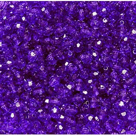 JOLLY STORE Crafts Amethyst Color 8mm Faceted Round Beads 500pc Made in USA
