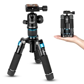 Koolehaoda Camera Mini Tripod Compact Tabletop Tripod with 360° Ball Head for Camera - Blue