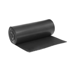 Kleenline 60 Gallon Can Liner, 38" x 58" x 1.5 MIL, Black, 5 Rolls of 20 Liners | 100/Case