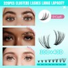Lash Clusters 320pcs Multipack, 30D/40D Mixed Tray DIY Eyelash Extension
