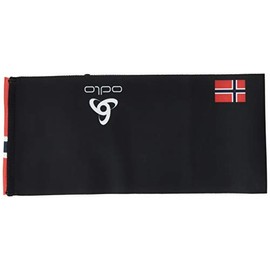 Odlo Unisex Headband Competition Fan Warm Black - Norwegian Flag