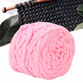 Chunky Yarn, Chunky Yarn for Hand Knitting Blanket Yarn Single Thick Terylene Ice Strip Soft Plush Knitting Yarn for Cushions, Pet Bed,Home Decor (#10)