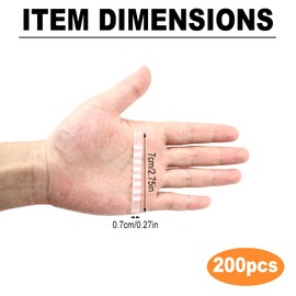 Pack of 200 Non-Slip Hangers for Hangers, Non-Slip Rubber, Non-Slip Hangers Handles, Non-Slip Strips, Non-Slip Strips for Hangers