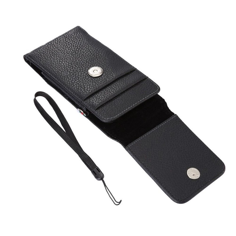 DFV mobile - Magnetic Leather Card Holder Case Belt Clip