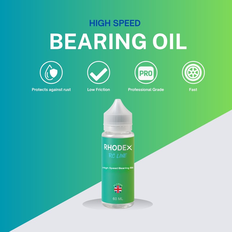 Rhodex RC Line 60ml High Speed Bearing Oil – Synthetic,