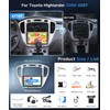 8 Core 6+128G Android Car Radio Stereo for Toyota Highlander