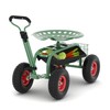 Garden Rolling Stool with Wheels – 360° Swivel Seat Gardening