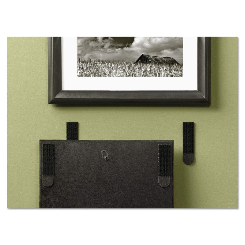 Command Black Picture Hanging Strips, 4 pairs (8 strips), Indoor