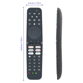 AULCMEET VS3187R-2 Replacement Voice Remote for Grundig HD LED Smart TV 32CHA6250 32CHA6251 32CHA6390 32GGH6700B 32GHB6241 32GHB6242 32GHB6340 32GHH65000 3 2GHH6505