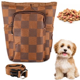 PUGTOW 2025 Dog Treat Pouch Dog Training Pouch with Magnetic Closure | 4 Ways Wear Adjustable Waist/Crossbody Hands Free Bag for Treats & Poo Bag