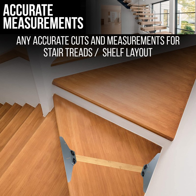 Professional Stair Tread Tool with Accurate Angle Measurement for DIY