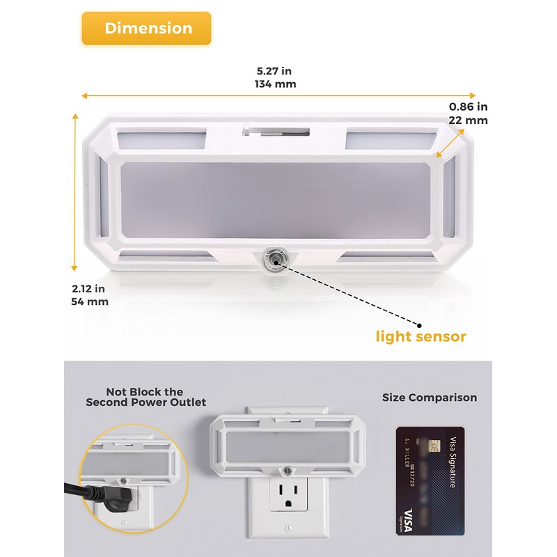 Super Bright Night Light, LOHAS Night Lights Plug into wall