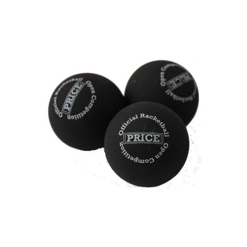 Price's Racketball - single dot black tournament ball
