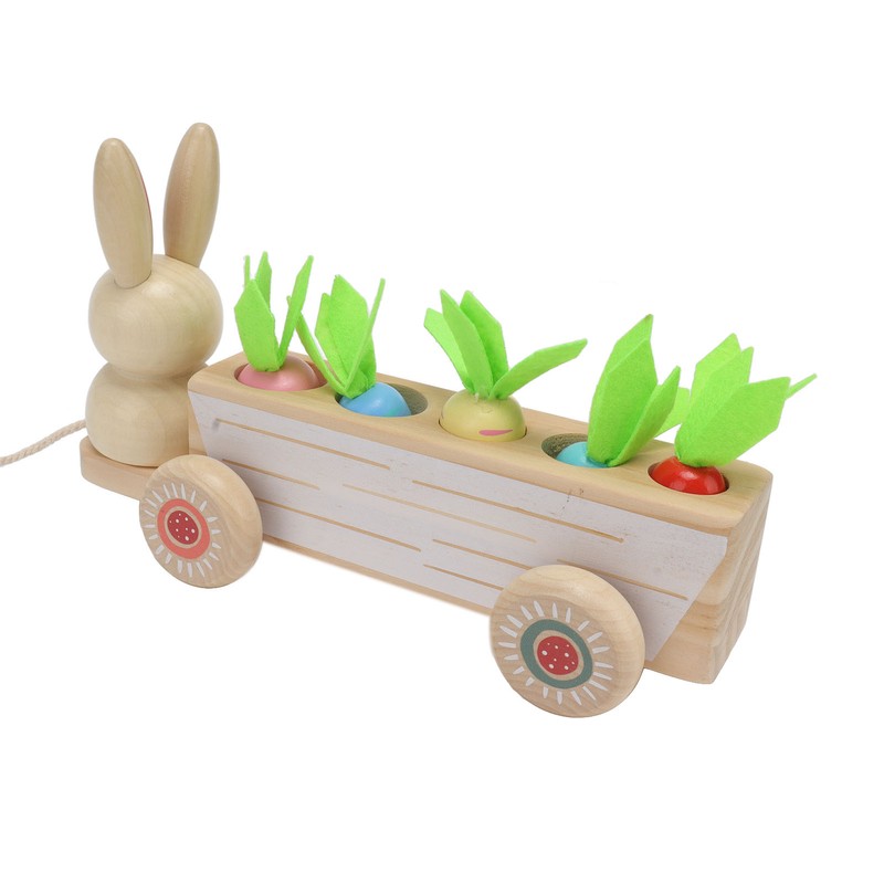 Toddler Radish Matching Car Toy Baby Safe Infant Robust Wooden