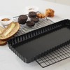 Tebery 2 Pack 36x15cm Non-Stick Quiche Pan Tart Pan with