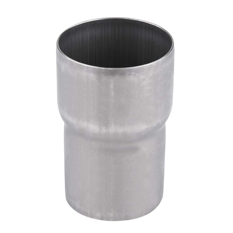 Qiilu 51mm to 60mm Motorcycle Exhaust Adapter Universal Stainless Steel