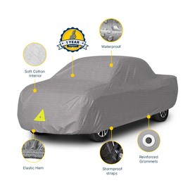 Seal Skin Covers Waterproof Truck Cover, Full Outdoor Protection with UV, Rain & Snow Guard, Windproof, Universal Fit Up to 250" L X 71" H, Max Cab 154"