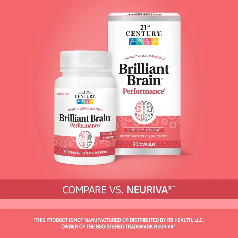 21st Century Brilliant Brain Performance 30 Count Nutritional Supplement