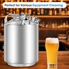 Dbgogo 2.5 Gallon Cleaning Keg Beer Line Cleaner Keg, 304