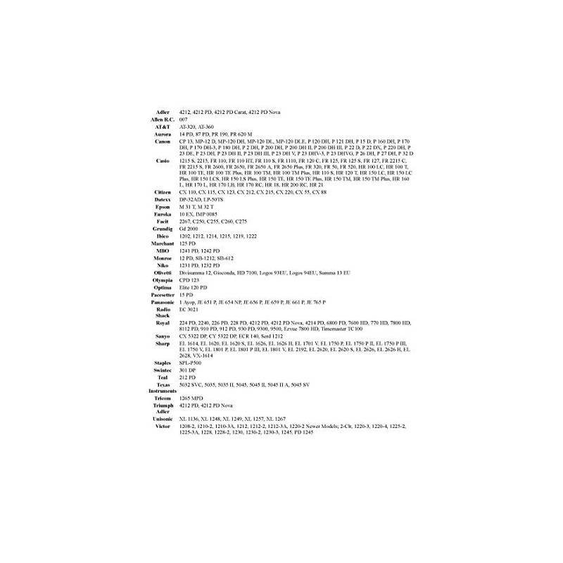 (4 Pack) Sharp EL-1750V Sharp EL-1801V Calculator Ink Roller, Black