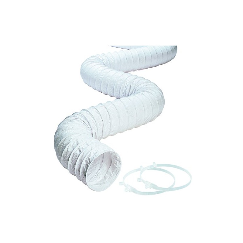 Deflecto CPH38W Hose Vinyl White 3x8 Inches