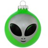 OnHoliday Glass Alien Bulb 3" Christmas Tree Ornament