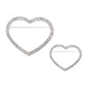 Joyci - Broche Redondo de 2 Piezas con Diamantes de