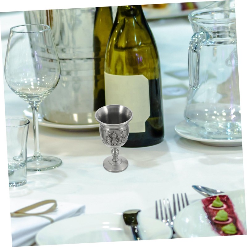 Mobestech Goblet Creative Metal Chalice for Weddings Home Decor Medieval
