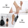 FRCOLOR Bamboo Material Foot Scraper Dead Skin Remover Foot File
