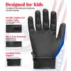 Exxact Sports Youth Batting Gloves with Arm Sleeve for Boys