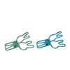 100 Pcs Cute Binder Clips Multipurpose Cartoon Rabbit Shape Blue