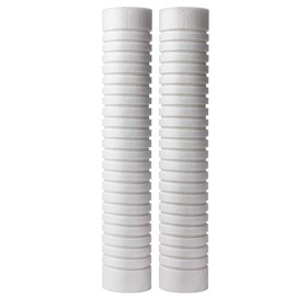 CFS – Grooved Water Filter Cartridges Compatible with The Heater Treater 20" Cartridge Models – Removes Bad Taste and Odor – Whole House Hot Water Systems – 5 Micron (2 Pack)