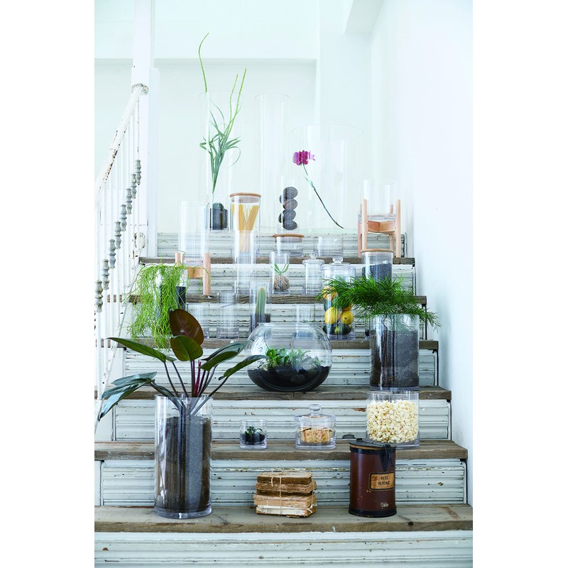 FOYER 2300068 Unbreakable Flower Base Polycarbonate, Stylish, Height 7.1 inches