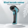 LEMXHJXTH 1D 2D QR Barcode Scanner Wired, Dustproof Shockproof Waterproof