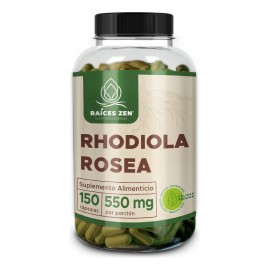 Rhodiola Rosea Raíces Zen Energía Memoria Premium 150 Caps Sabor Sin Sabor