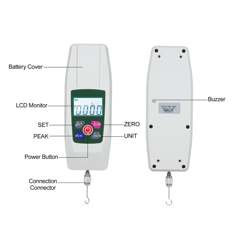 Digital Force Gauge Automatic Shutdown Push and Pull Meter Dynamometer
