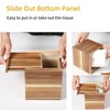 CATORY Tissue Box Cover, Acacia Wood Tissue Box Cover Square,