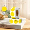 Yellow 1 Inch Round Color Coding Dot Labels, 10 Rolls
