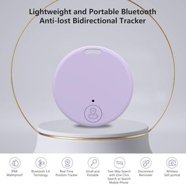Aircawin - Mini rastreador GPS, localizador de objetos clave, aplicación sin tarifa mensual para iOS/Android 2023, rastreador portátil de etiquetas Bl