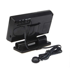 Digital Car Outdoor/Indoor Dual Thermometer Tempeure Sensor Vehicle Clock LCD Display Backlight Calendar Car Electronic Clock Tempeure Meter Compass Digital