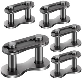 Mxxipp 5pcs #41 Roller Chain Connecting Links, Heavy Duty Master Link, Manganese Steel Connector Links for Bikes Motorcycles Industrial Machinery- Black