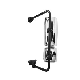 High Soar Door Mirror Assembly for Freightliner M2 (2004-2016),Rear View Mirror Assembly with Arm for Freightliner M2 100 / M2 106 / Columbia Driver Side Left Side (Chrome)