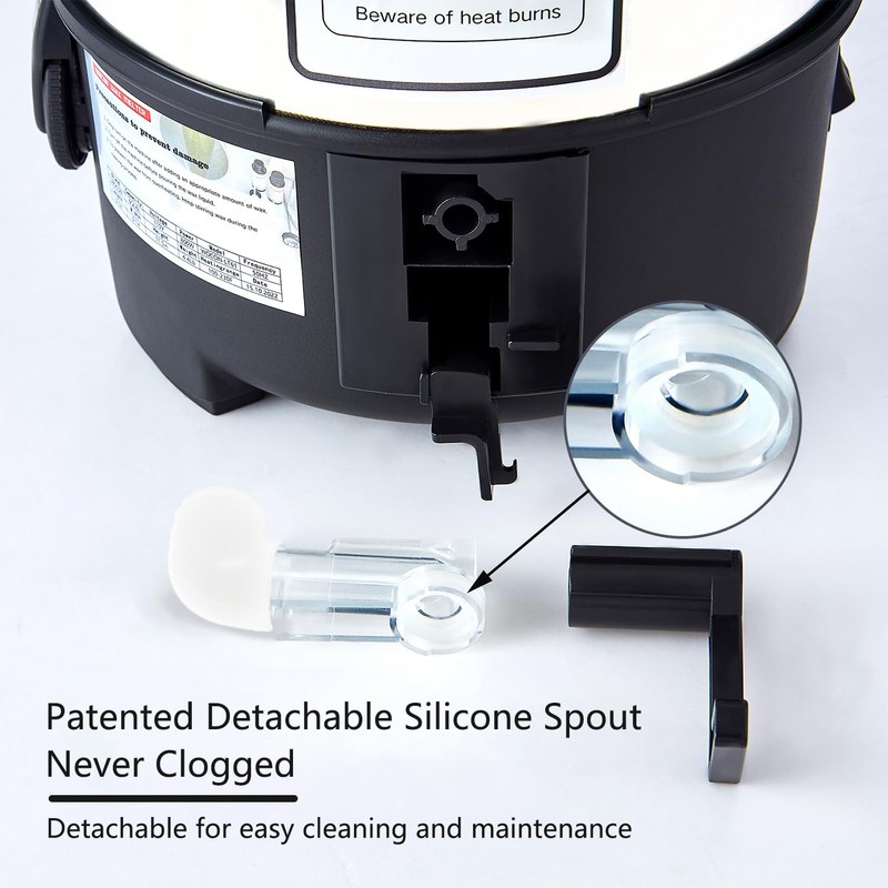 KQU Candle Wax Melting Pot with Spout, Electric Wax Melter