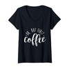 Womens Ok, But First Coffee Shirt Caffeine Drinker Addict Gift
