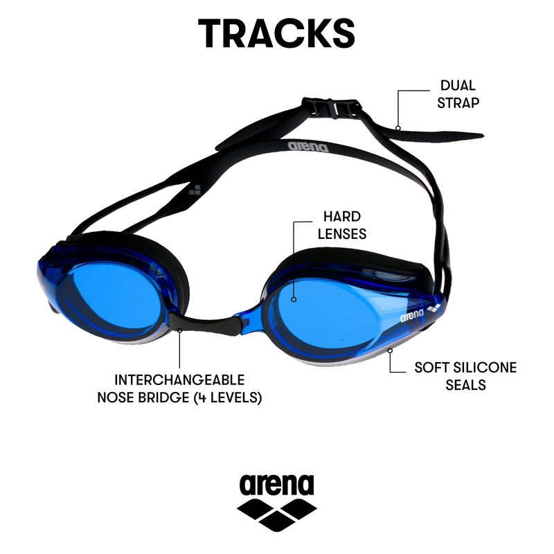 Arena Tracks, Black/Blue/Black, One Size