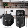 Temperaturregler Steckdose 230V, Digital Thermostat Steckdose mit Fühler für Heiz-