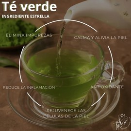 Jabon facial | Hecho de Té Verde | Cicatrizante | Elimina Manchas en la Piel | Piel Mixta y Grasa | Skin Care | Cuidado Facial | Limpiador Facial | Ba